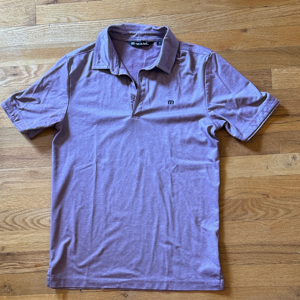 Men’s Travis, Matthew, golf polo, size small light purple